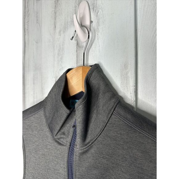 WOMENS G/FORE G4 GRAY FULL ZIP TECH FLEECE LINED GOLF VEST LOGO POCKETS SMALL - Picture 6 of 13